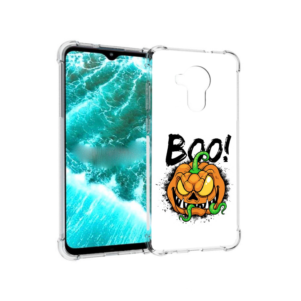 

Чехол MyPads Tocco для Nokia C30 Хэллоуин бу (PT227054.117.193), Прозрачный, Tocco