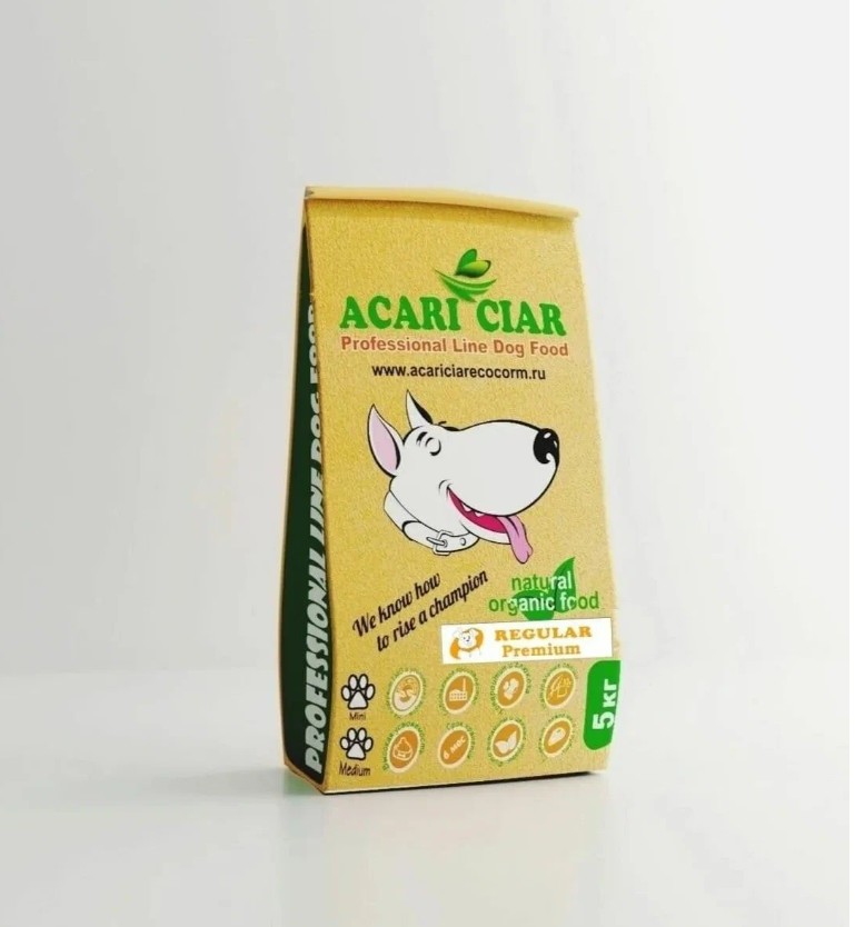 

Сухой корм для собак ACARI CIAR REGULAR Gigant гранула, с говядиной и рыбой, 5 кг