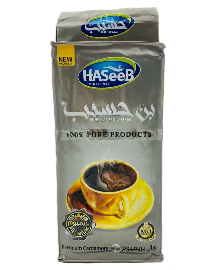 Кофе Арабский молотый с кардамоном Haseeb Premium Cardamom Хасиб 200 гр