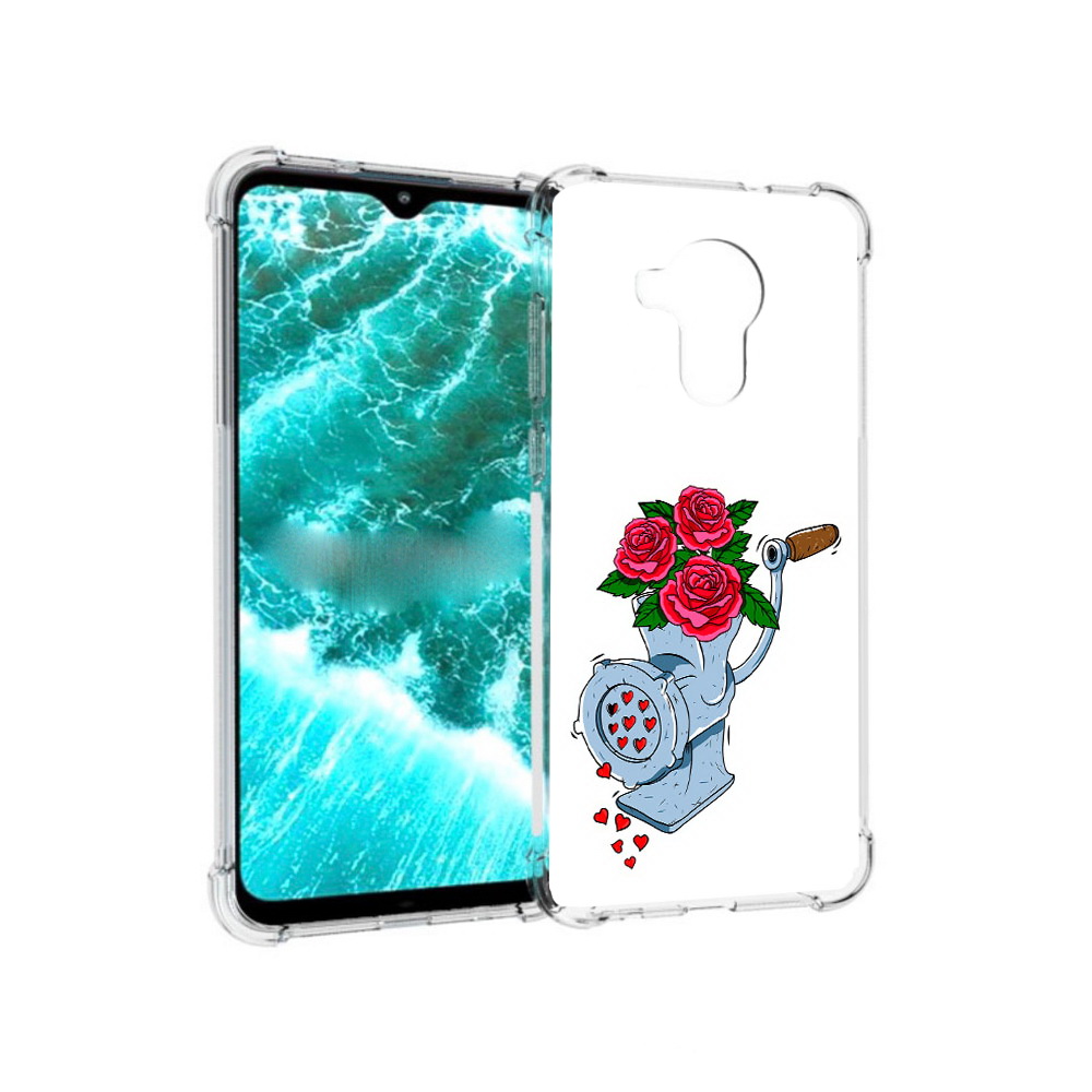 

Чехол MyPads Tocco для Nokia C30 Цветочные сердца (PT227054.117.199), Прозрачный, Tocco