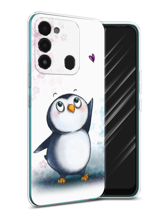

Чехол Awog на Tecno Spark Go 2022/8С/9 "Пингвин и сердечко", Разноцветный, 301250-1