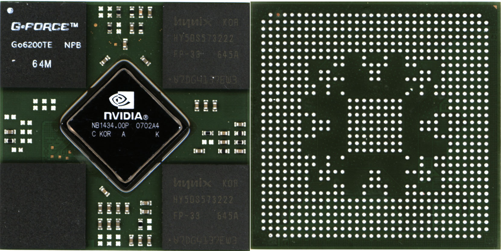 

Чип nVidia Go6200TE