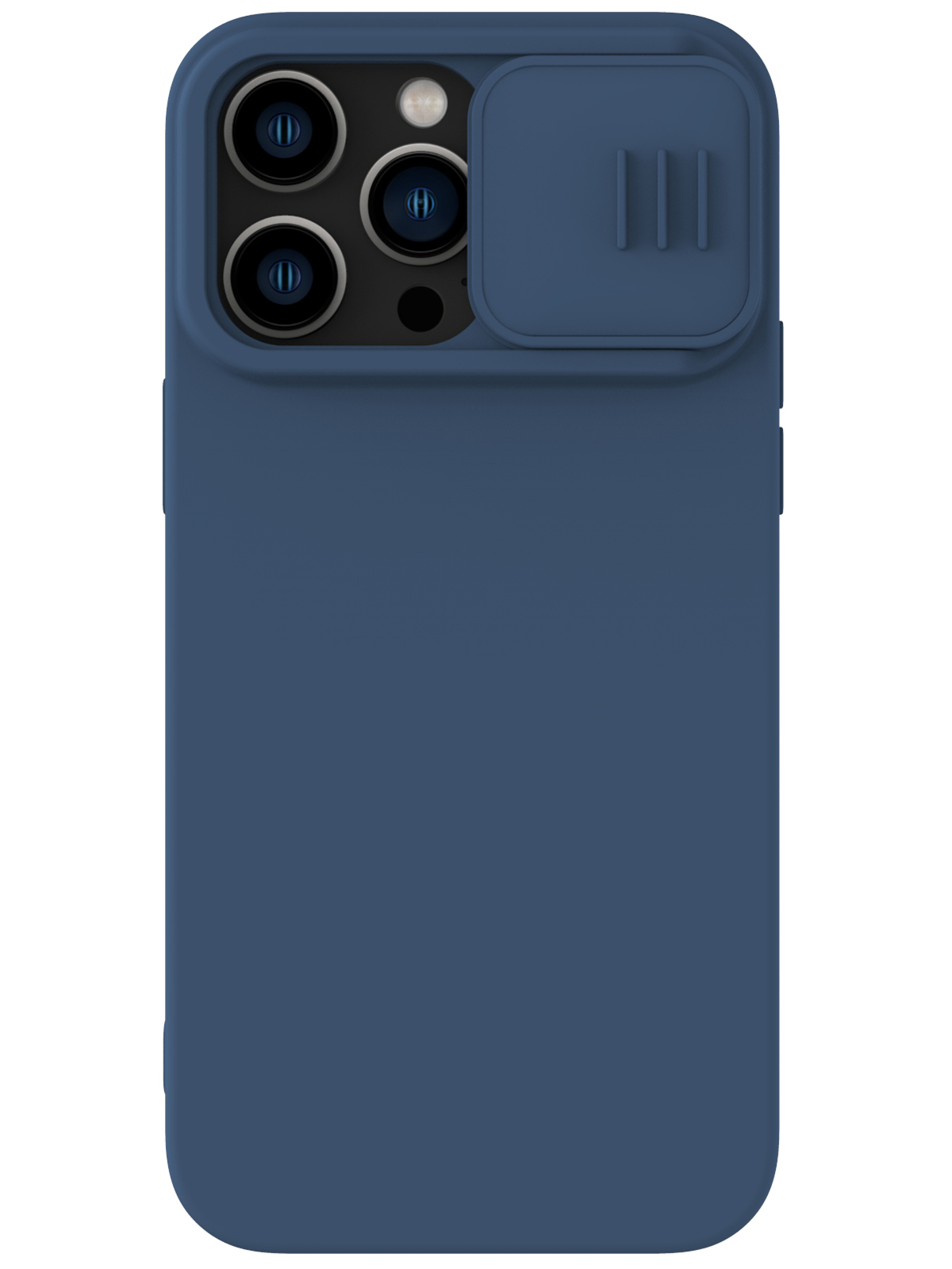 

Чехол Nillkin для iPhone 14 Pro Max CamShield Midnight Blue, Синий, CamShield Silky Silicone