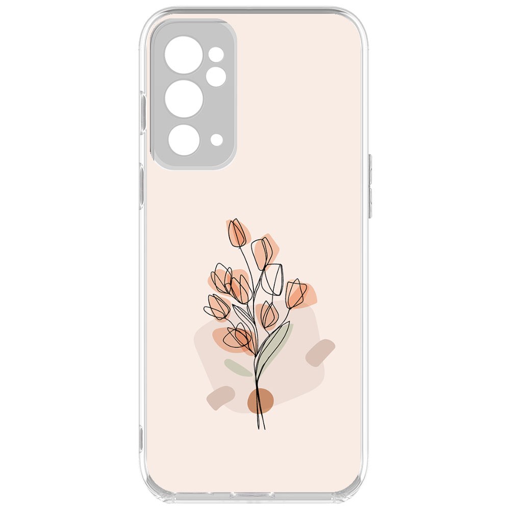 

Чехол-накладка Krutoff Clear Case Букет тюльпанов для OnePlus 9RT, Прозрачный