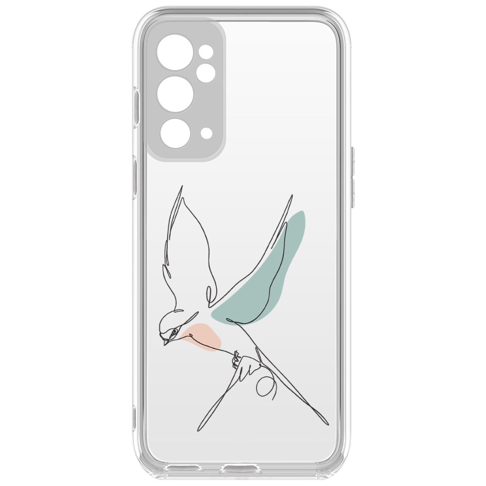 фото Чехол-накладка krutoff clear case полет для oneplus 9rt