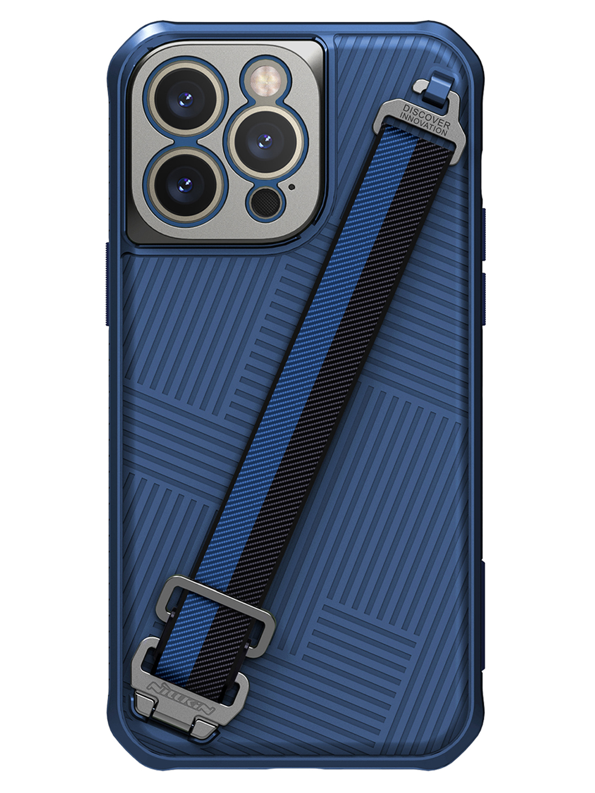 

Чехол Nillkin для iPhone 14 Pro Max с ремешком на руку Blue, Синий, Strap Magnetic