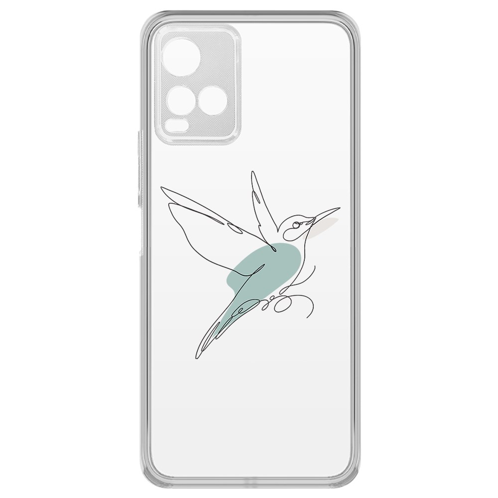 

Чехол-накладка Krutoff Clear Case Легкость для Vivo Y21, Прозрачный