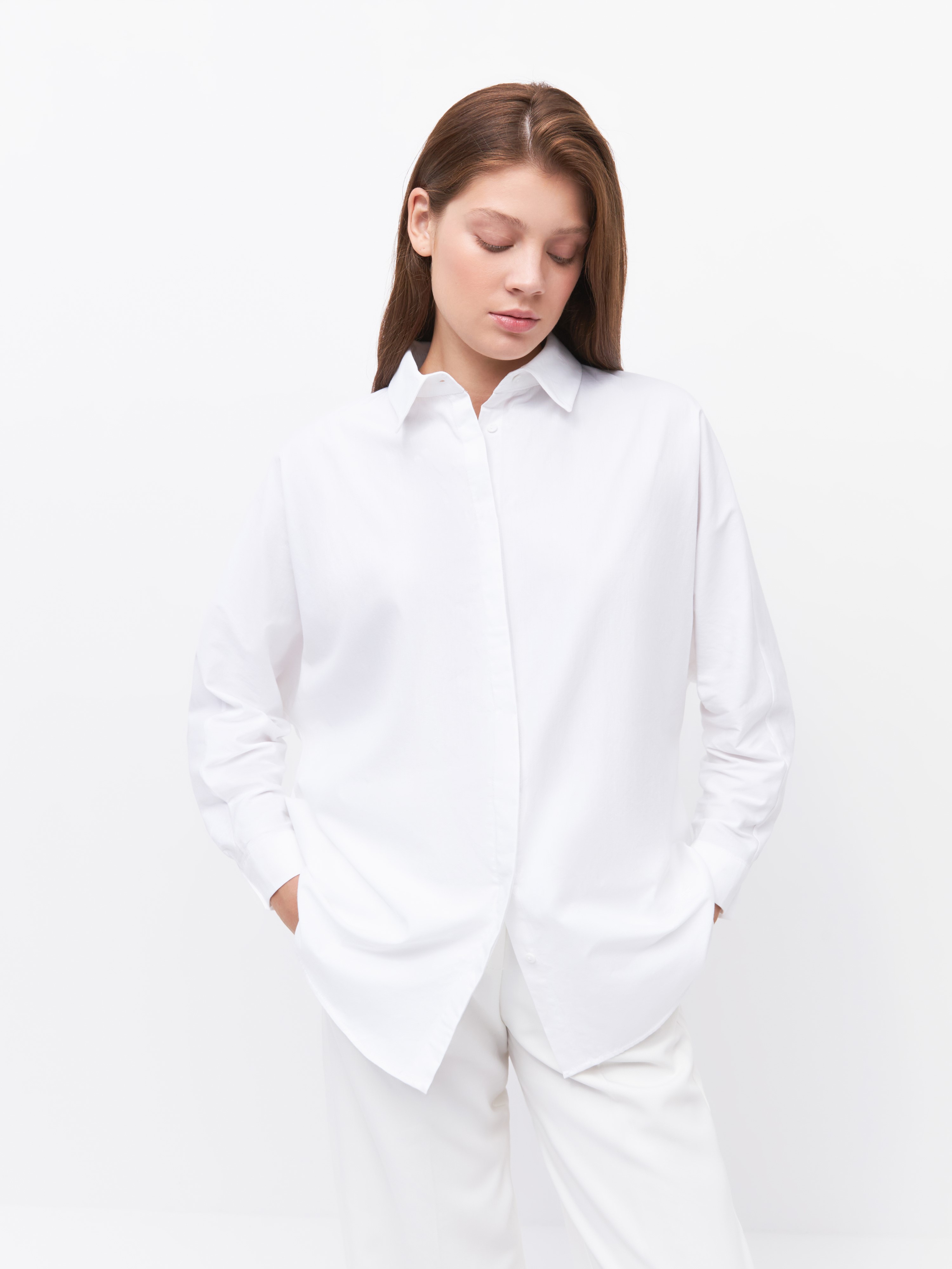 Рубашка женская Arive ARV-WS-10521-007 белая, размер S