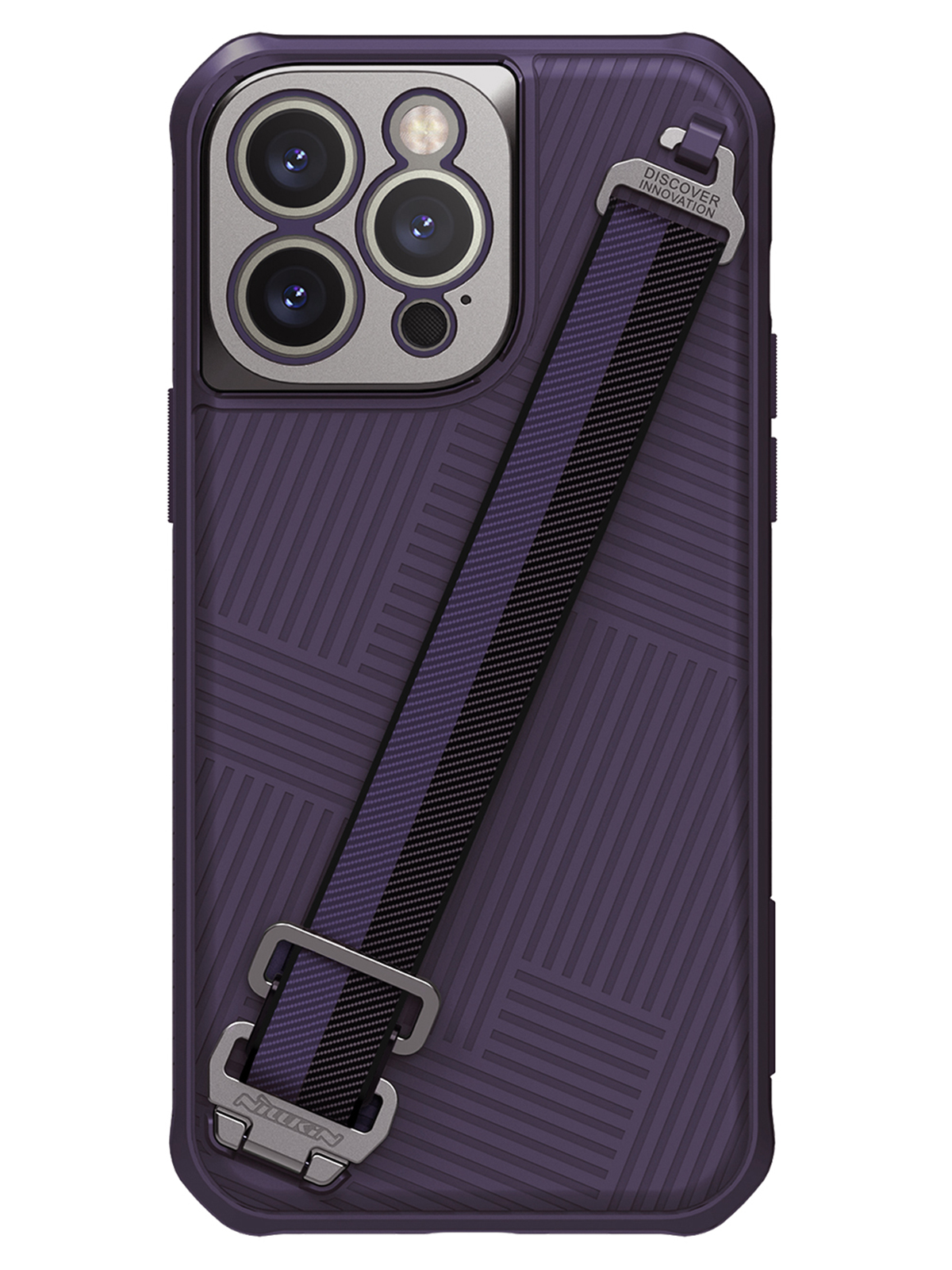 

Чехол Nillkin для iPhone 14 Pro Max с ремешком на руку Purple, Фиолетовый, Strap Magnetic