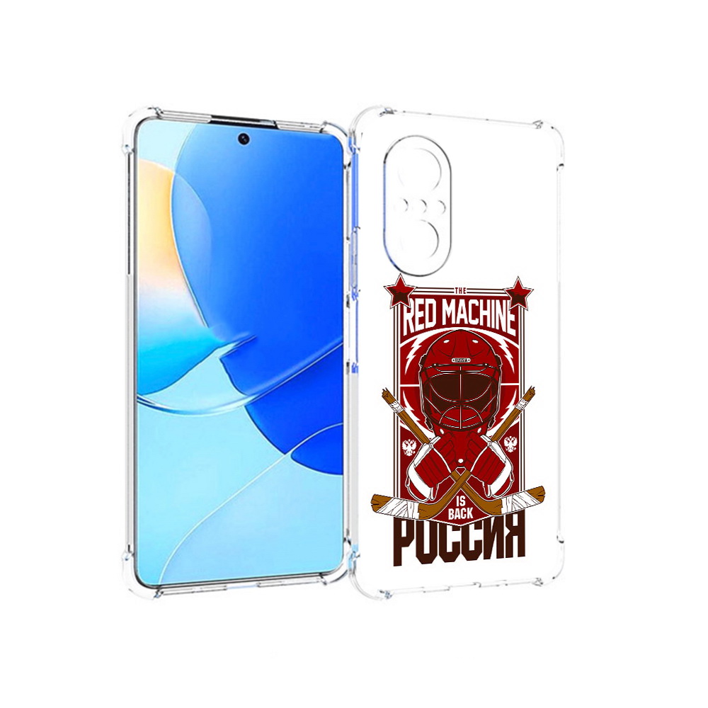 

Чехол MyPads Tocco для Huawei Nova 9 SE хоккей россия, Прозрачный, Tocco