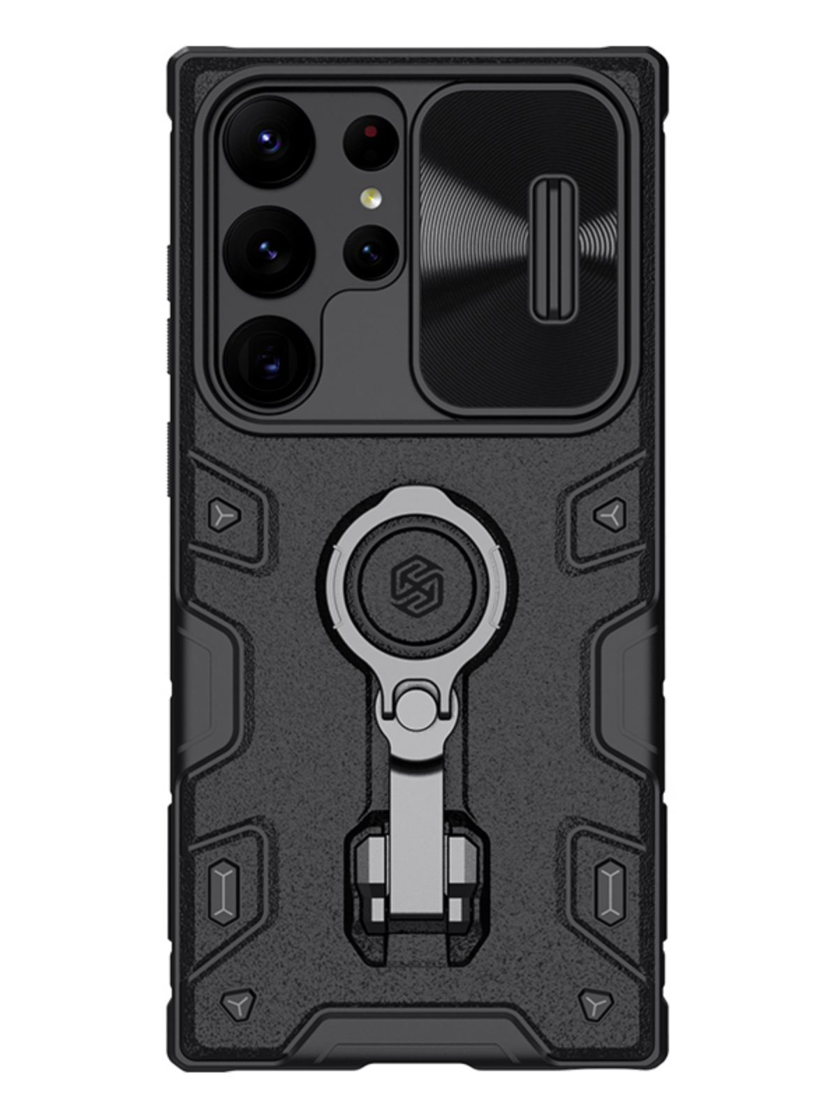 

Чехол Nillkin для Galaxy S23 Ultra CamShield Armor Pro Black, Черный, CamShield Armor Pro