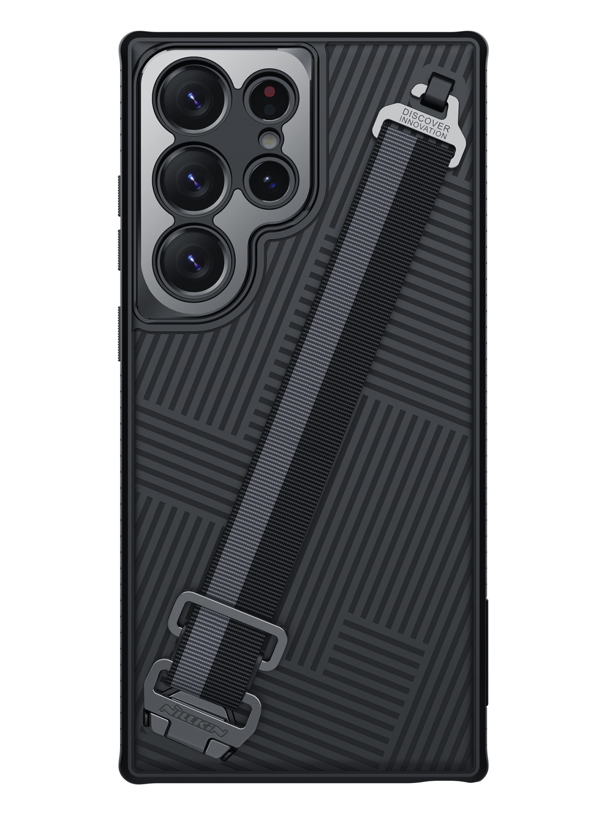 

Чехол Nillkin для Galaxy S23 Ultra с ремешком на руку Black, Черный, Strap case
