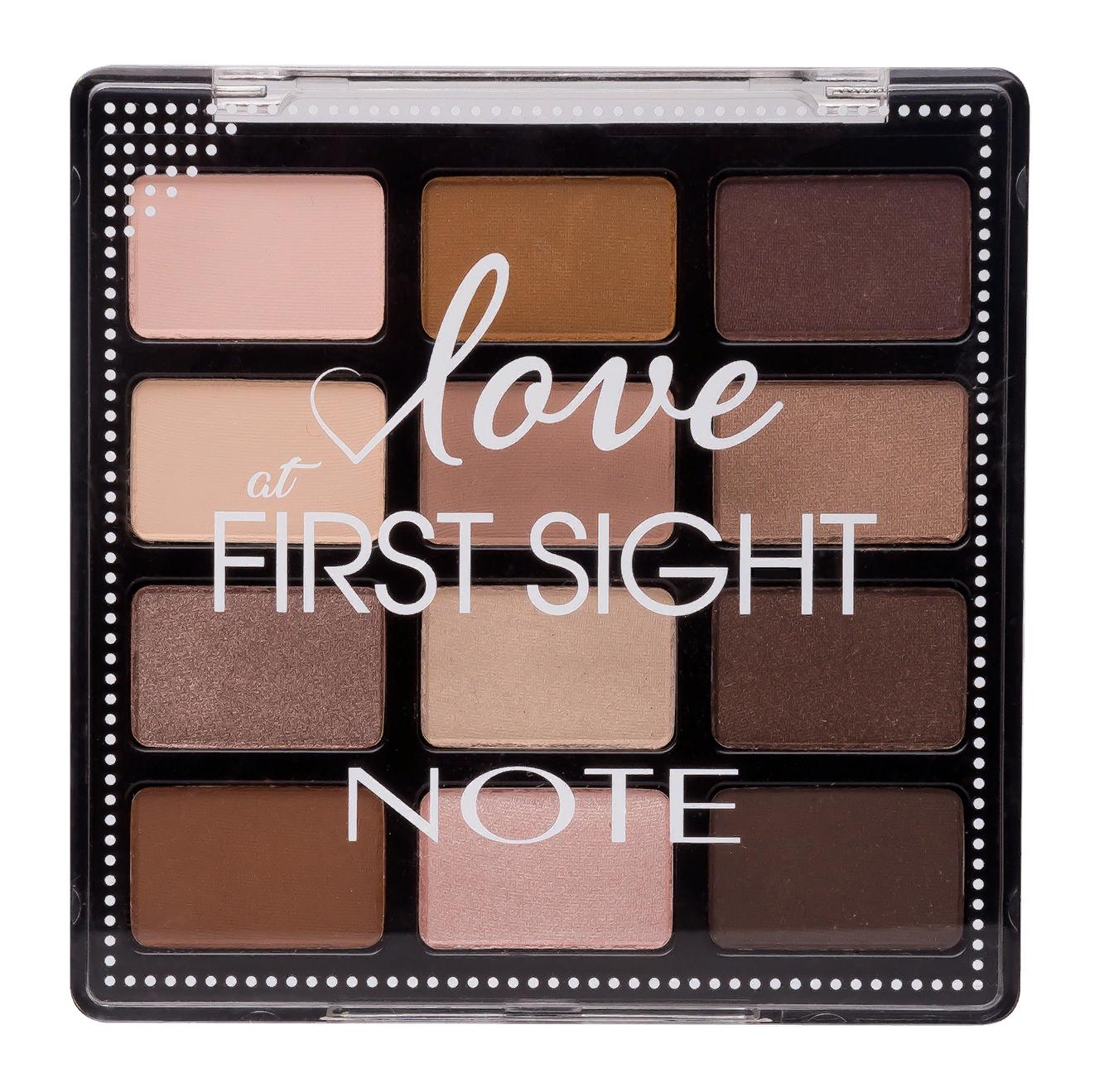 Тени для век из палитры 12 цветов NOTE COSMETICS 201 Love at First Sight 12 х 1,3 г тени для век из палитры 12 ов note cosmetics 202 love at first sight 12 х 1 3 г