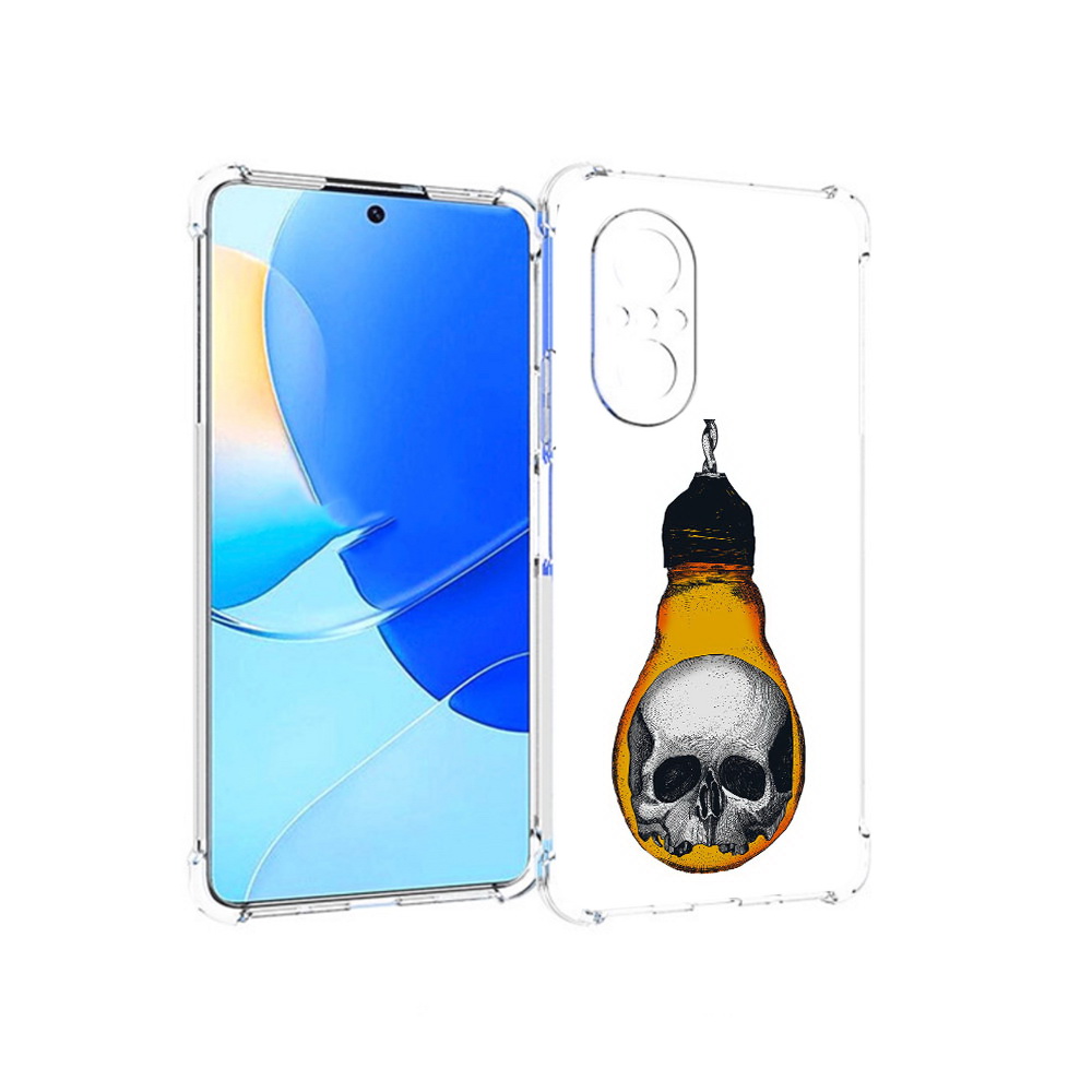 Чехол MyPads Tocco для Huawei Nova 9 SE череп в лампочке