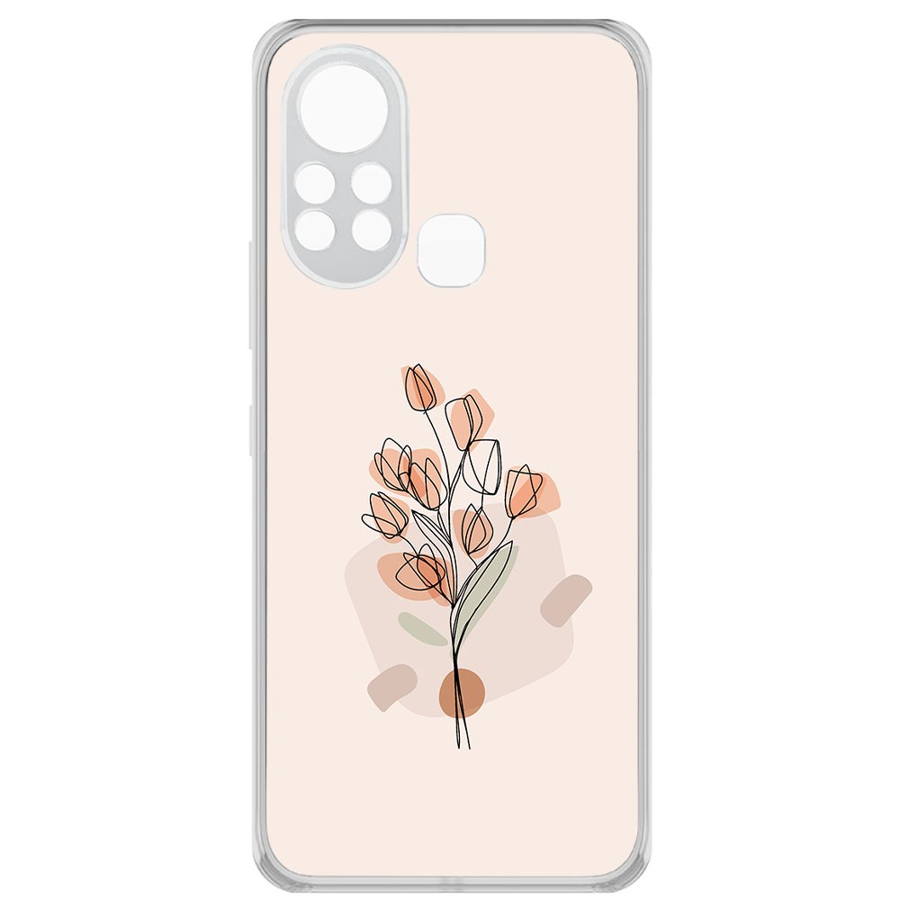 

Чехол-накладка Krutoff Clear Case Букет тюльпанов для Infinix Hot 11S
