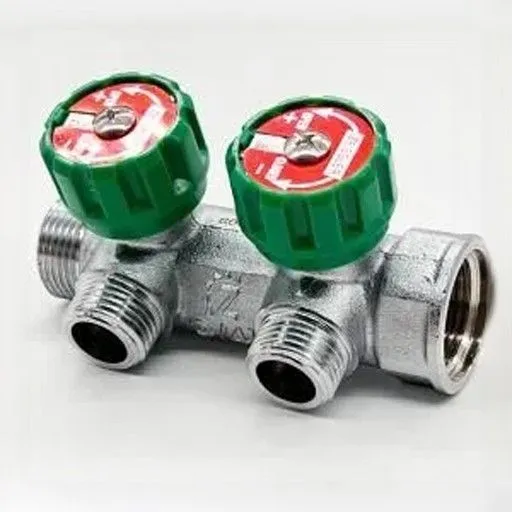 фото Коллектор zeissler, под плоскую прокладку 3/4"x1/2", 2 отвода,zsс.401.0502nf