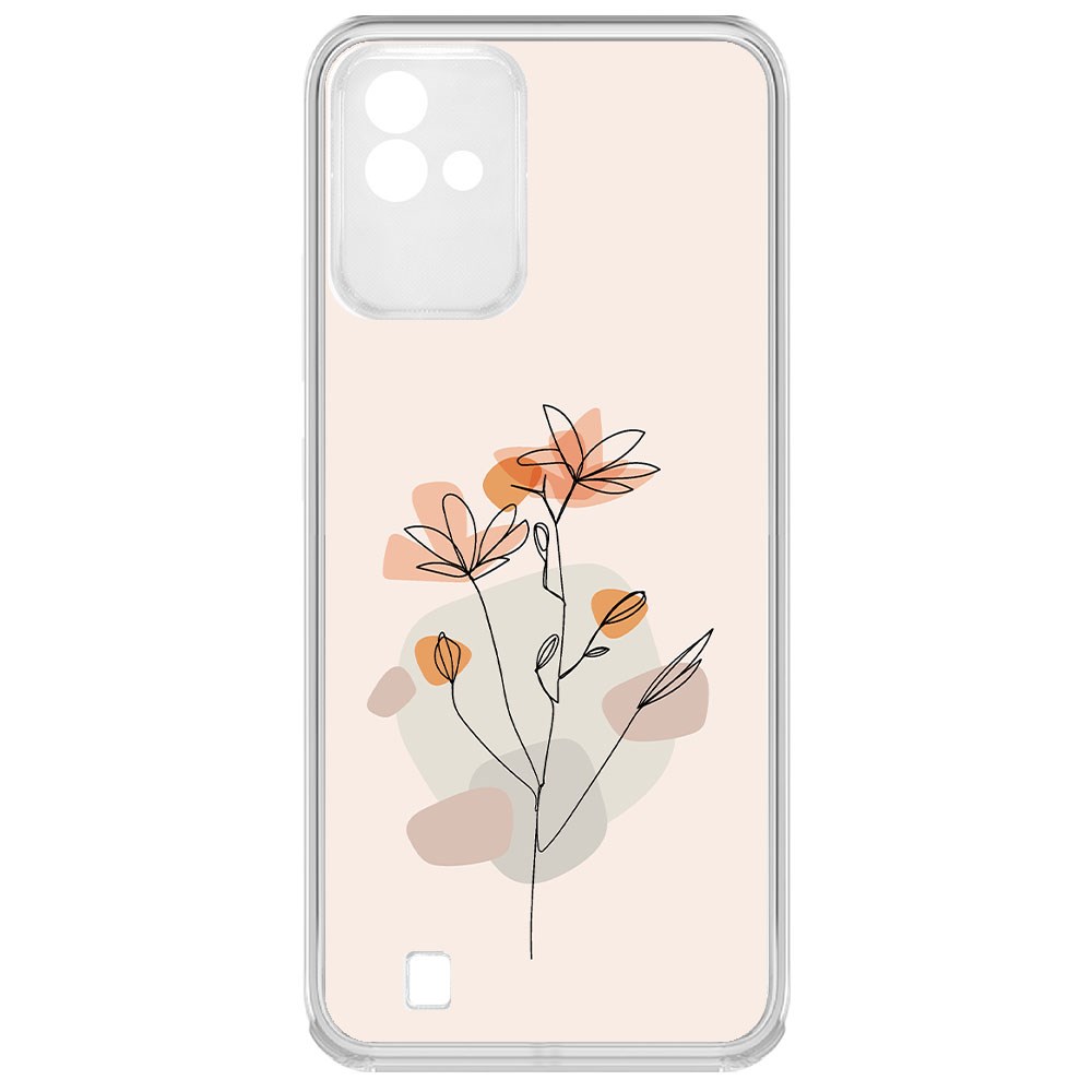 

Чехол-накладка Krutoff Clear Case Ромашки для Realme Narzo 50i
