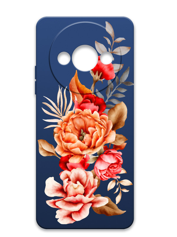 

Чехол Brozo на Xiaomi Redmi A3 Ржавый Пион, Синий, Xiaomi Redmi A3