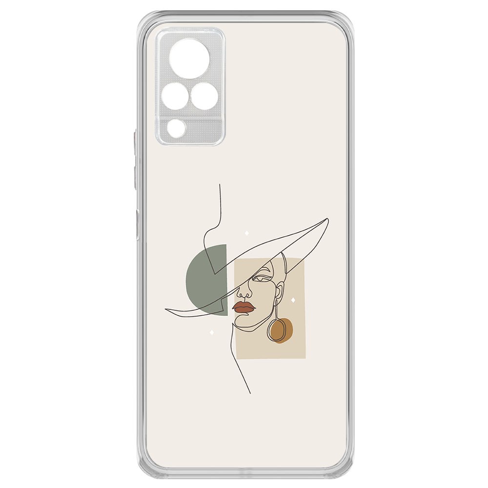 

Чехол-накладка Krutoff Clear Case Стиль для Vivo V21, Прозрачный