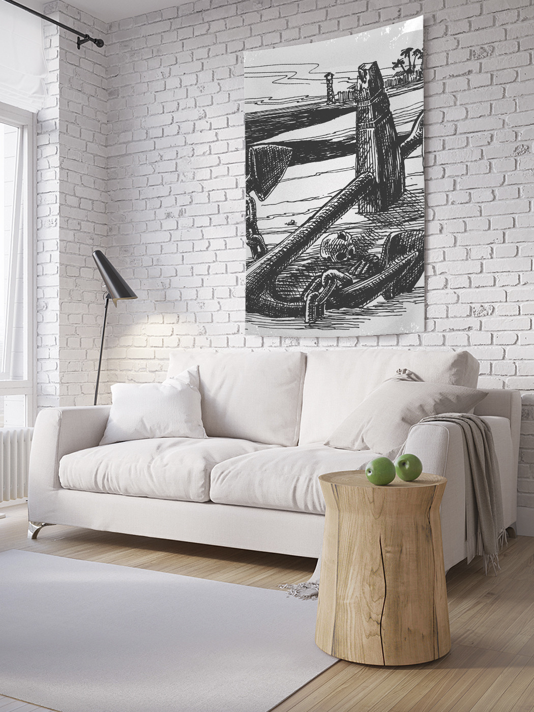 

Вертикальное фотопанно на стену JoyArty Утеряный якорь 150x200 см, Утеряный якорь