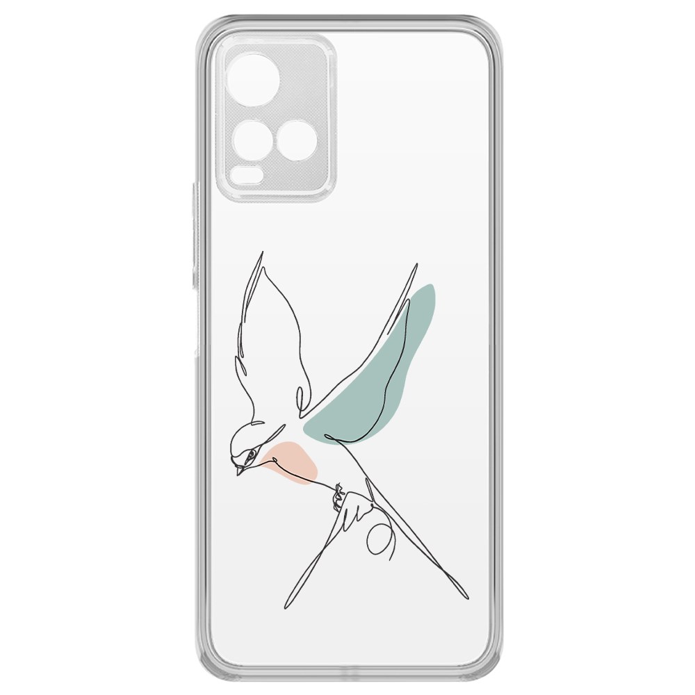 

Чехол-накладка Krutoff Clear Case Полет для Vivo Y33s, Прозрачный