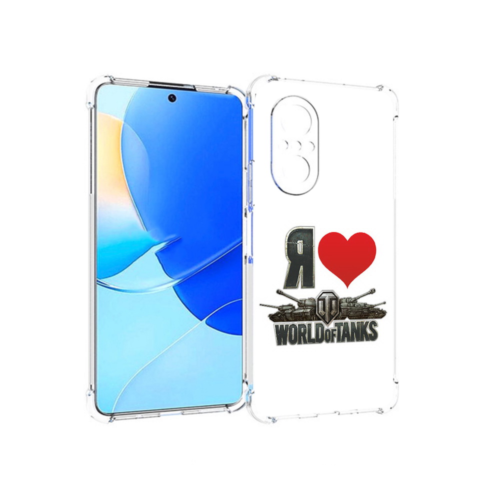

Чехол MyPads Tocco для Huawei Nova 9 SE я люблю ворлд оф танк, Прозрачный, Tocco