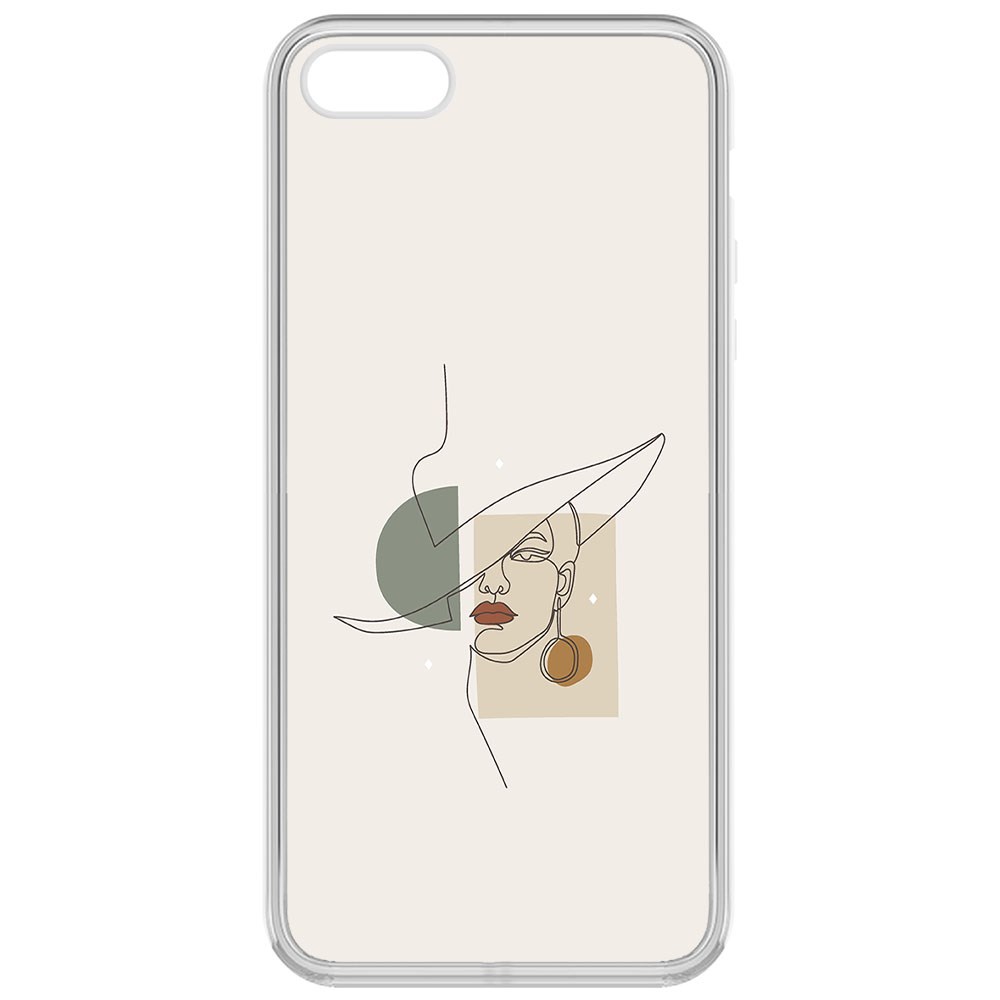 Чехол-накладка Krutoff Clear Case Стиль для iPhone 5
