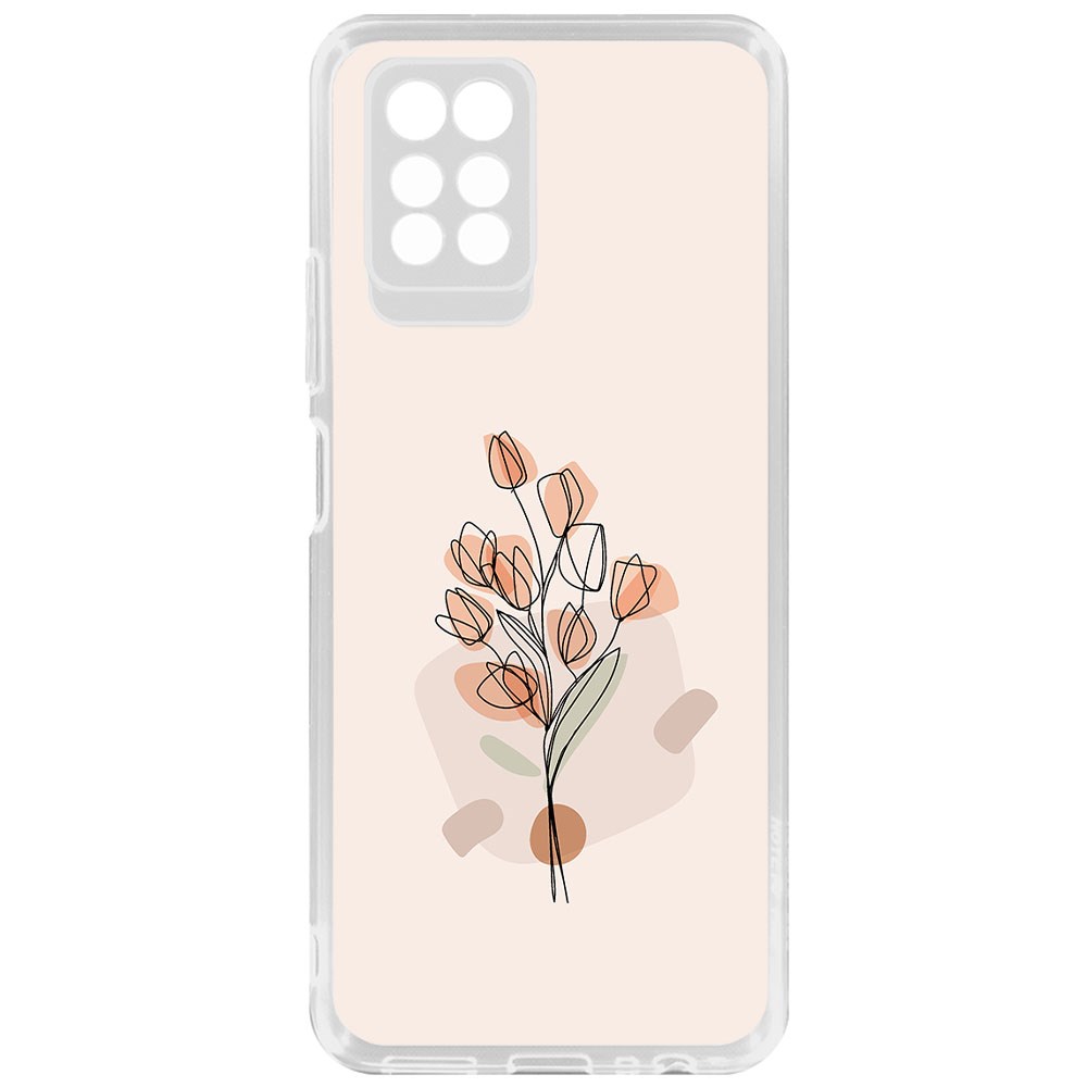 

Чехол-накладка Krutoff Clear Case Букет тюльпанов для Infinix Note 10 Pro, Прозрачный
