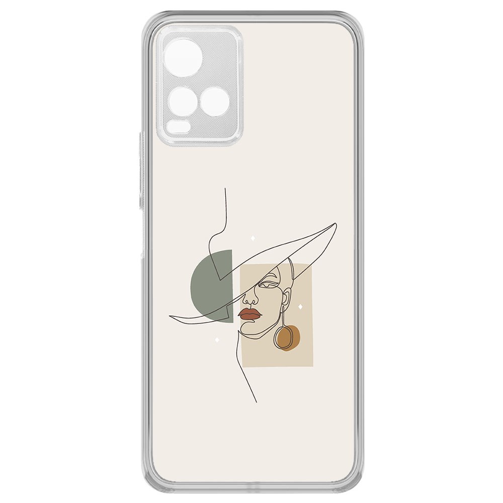 

Чехол-накладка Krutoff Clear Case Стиль для Vivo Y33s, Прозрачный
