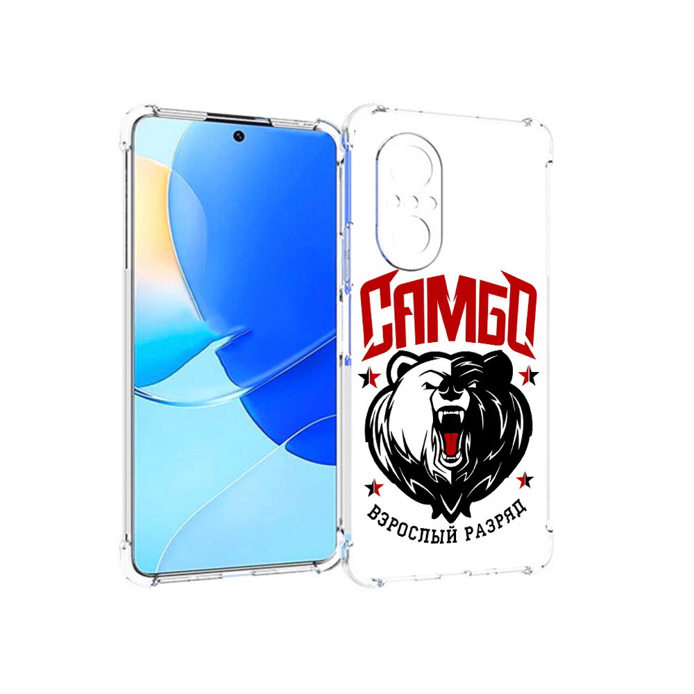 

Чехол MyPads Tocco для Huawei Nova 9 SE Единоборства Самбо медведь, Прозрачный, Tocco