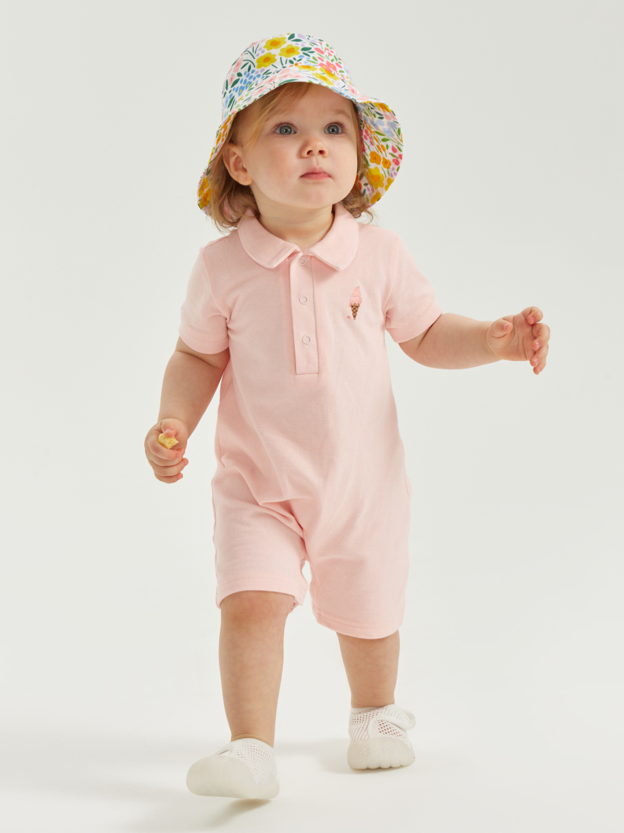 Боди детское Happy Baby 88201, pink, 68