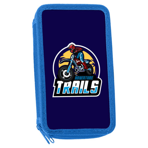 

Пенал Юнландия "Adventure trails" 271025, 2 отделения, полиэстер, 19х11 см