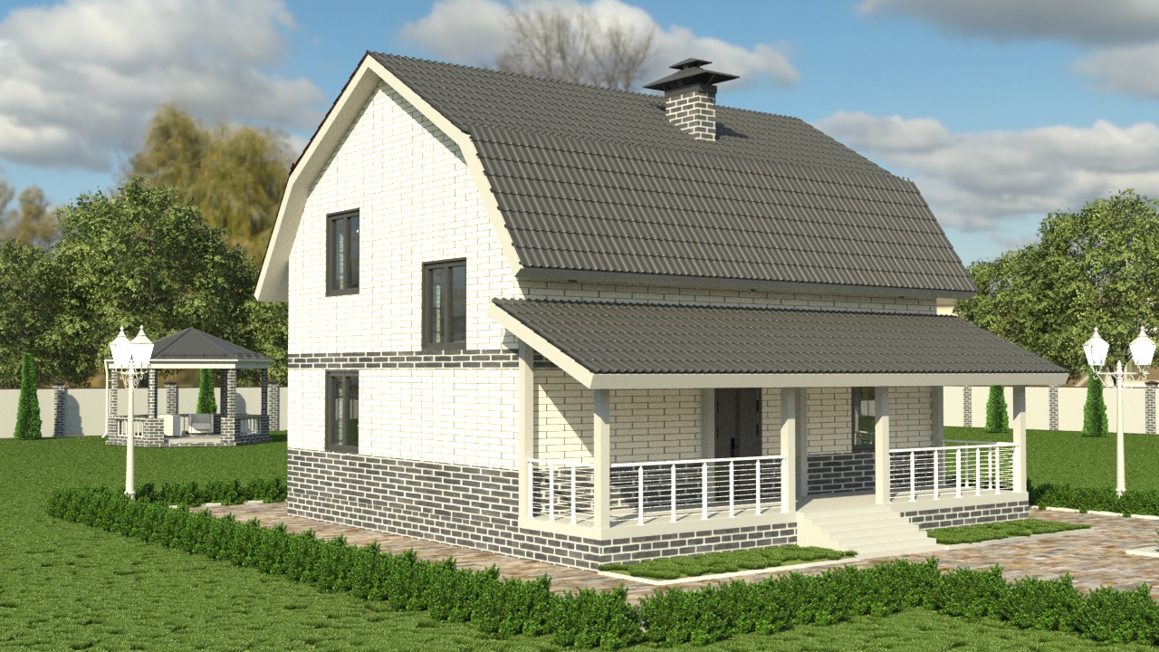 Проект жилого дома STROY-RZN 15-0043А (117,88 м2, 9,48*7,53 м)