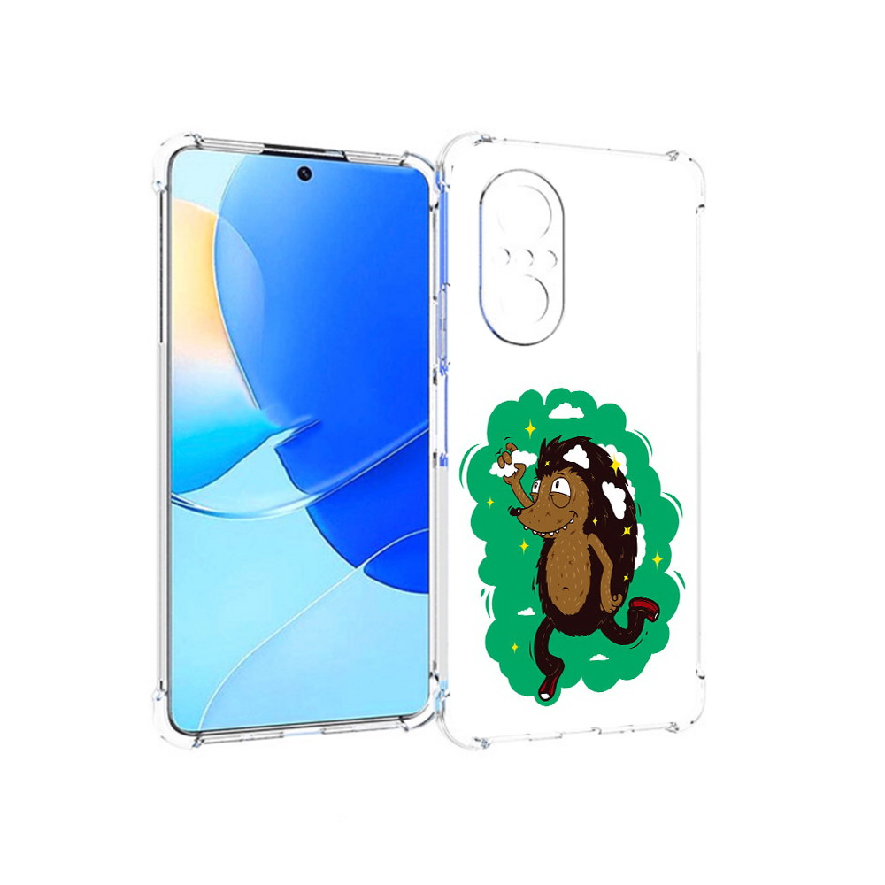 

Чехол MyPads Tocco для Huawei Nova 9 SE Ежик в облаках, Прозрачный, Tocco