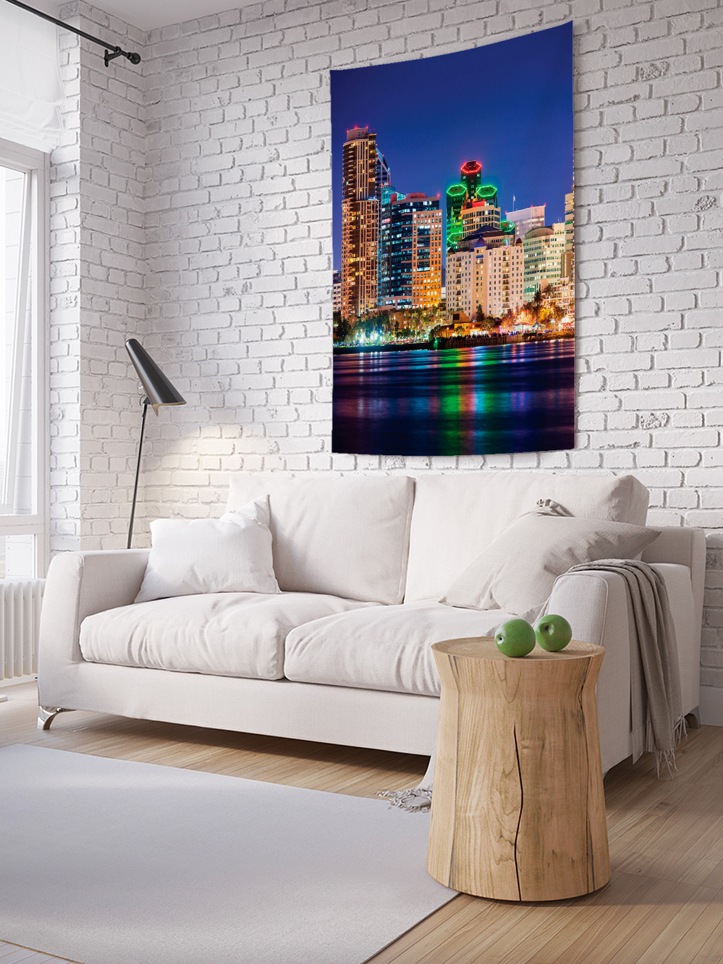 

Вертикальное фотопанно на стену JoyArty Ослепительный город 150x200 см, Ослепительный город