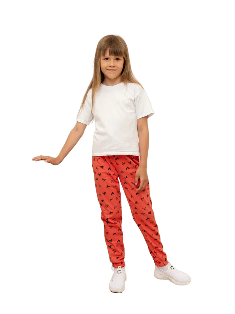 

Брюки детские Ohana market Heart2, розовый, 110, Heart2