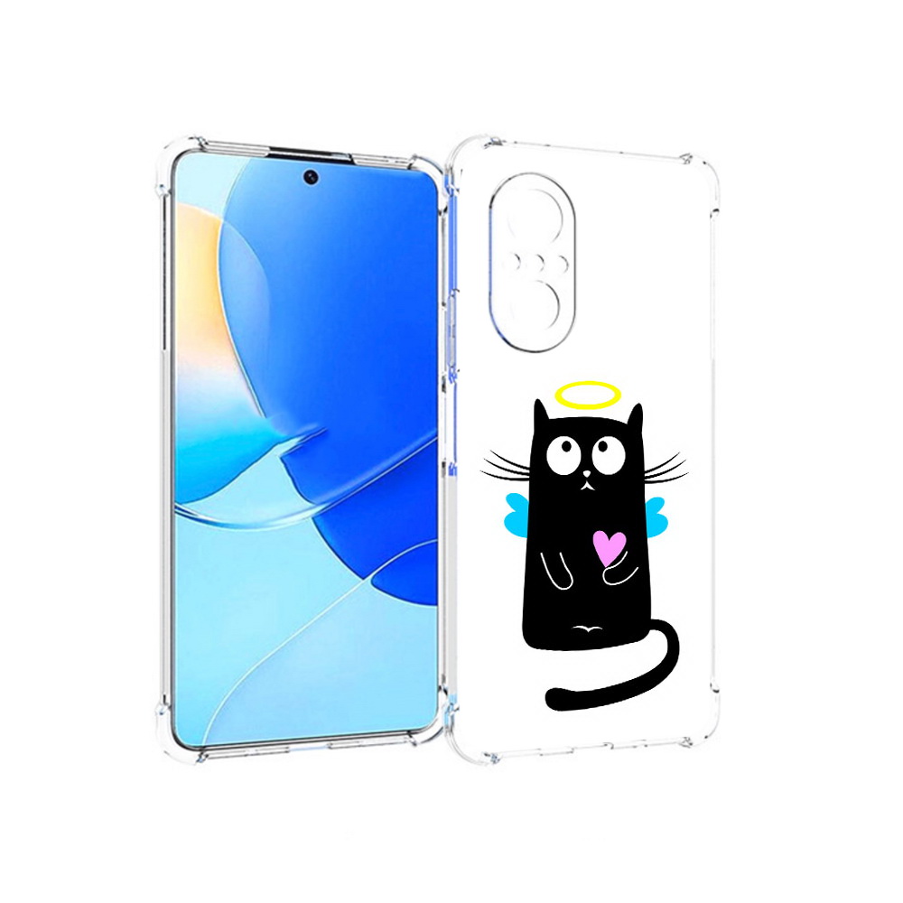 

Чехол MyPads Tocco для Huawei Nova 9 SE Кот ангелок, Прозрачный, Tocco