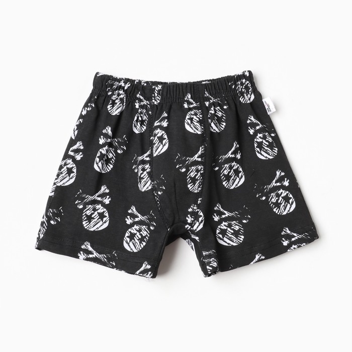 Трусы детские Ohana kids чёрный/череп, 110