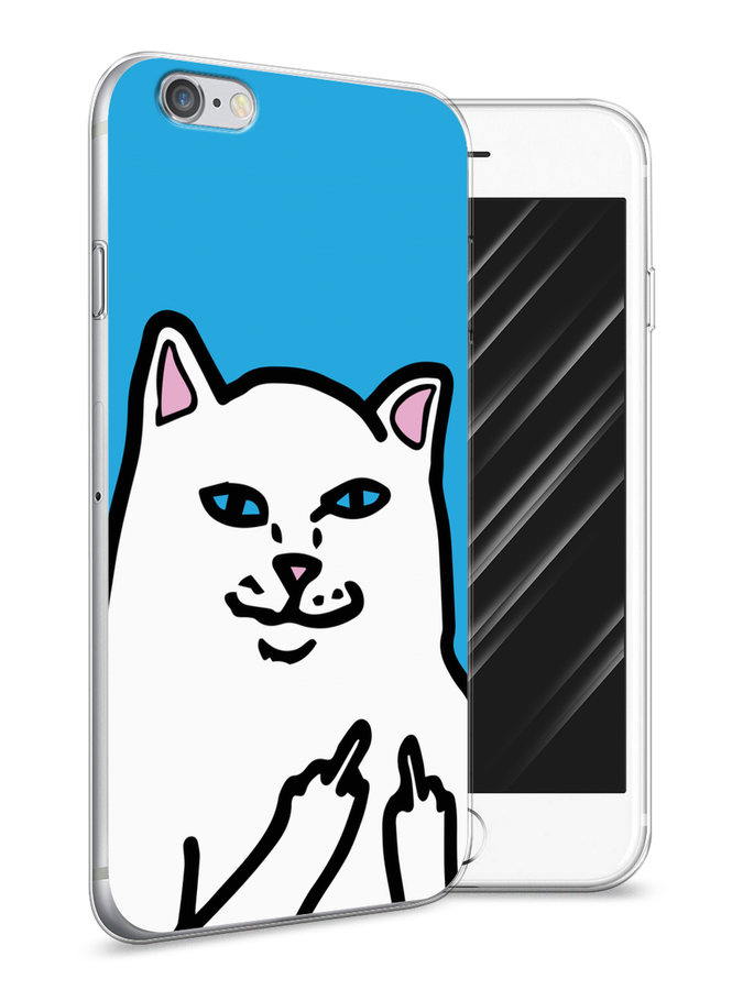 

Чехол Awog на Apple iPhone 6 / Айфон 6 "Кот жесть", Разноцветный, 10450-1