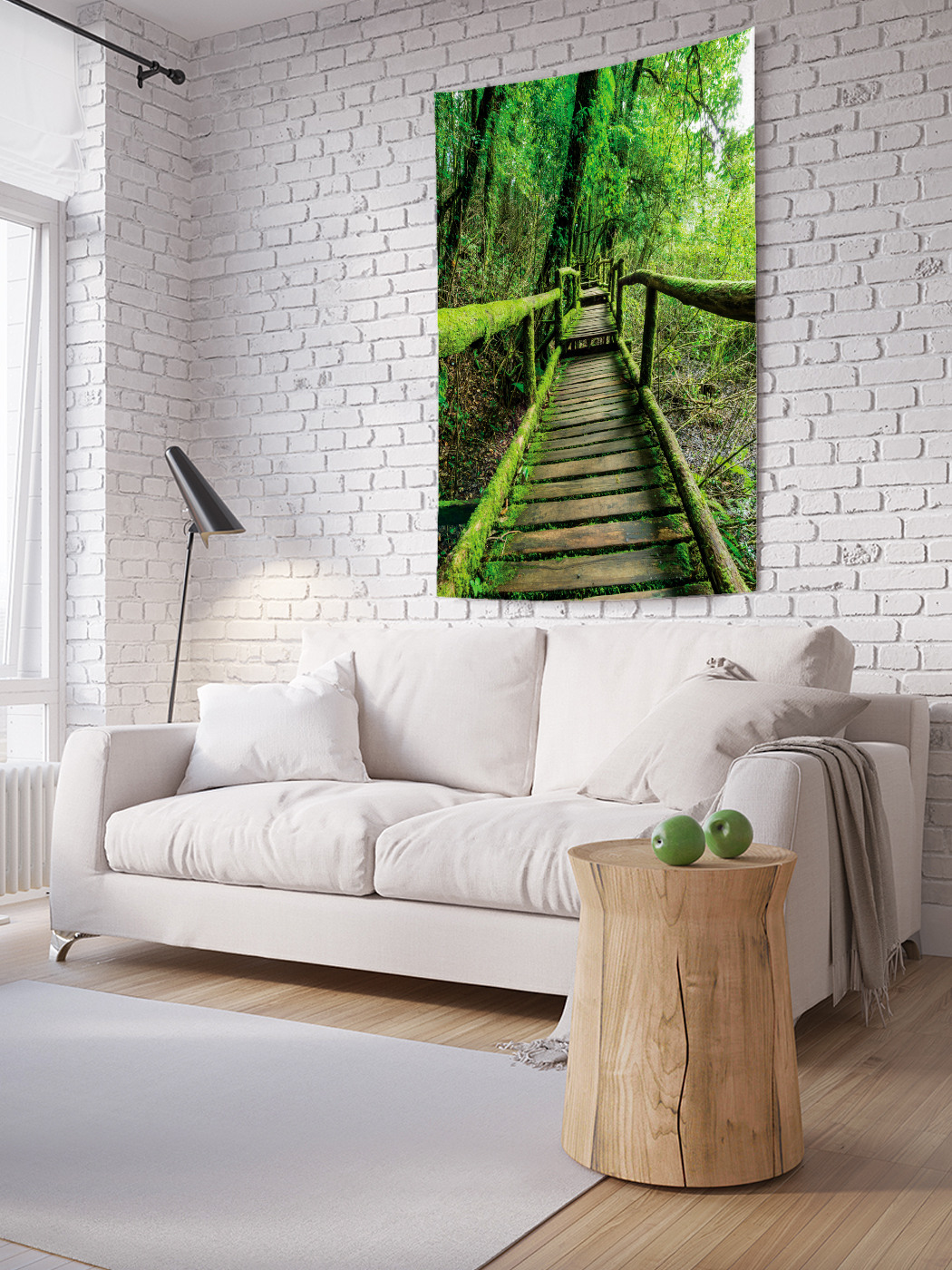 

Вертикальное фотопанно на стену JoyArty Дорожный мох 150x200 см, Дорожный мох