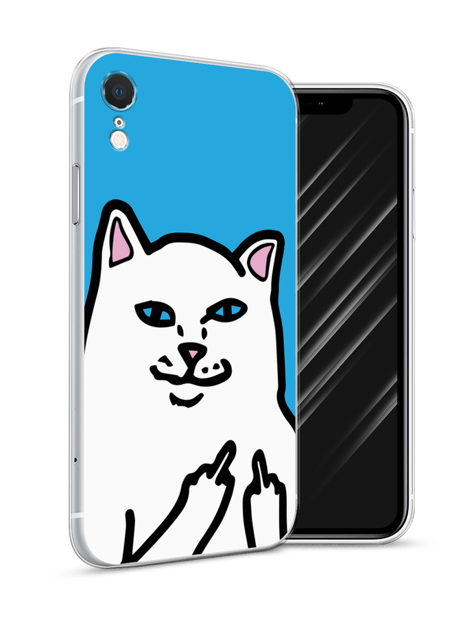 

Чехол Awog на Apple iPhone XR (10R) / Айфон XR (10R) "Кот жесть", Разноцветный, 12050-9