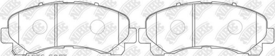 

Колодки Передние Nibk Pn0822 NiBK арт. PN0822