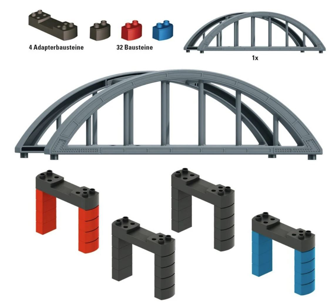 Набор строительных блоков Marklin my World для надземного железнодорожного моста 72218