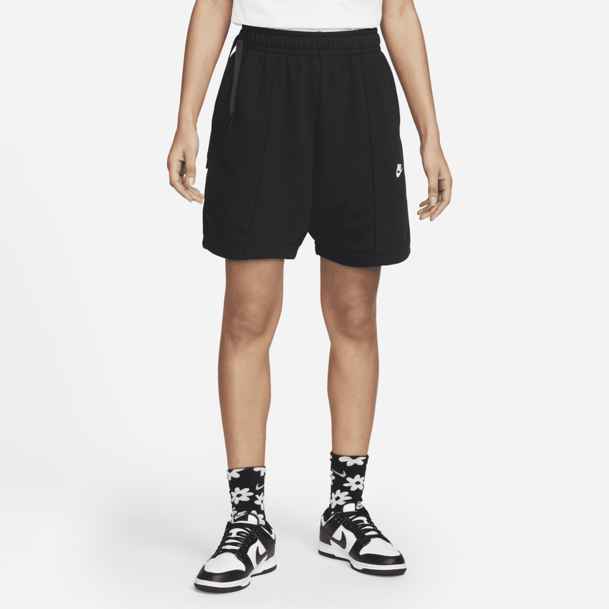 Cпортивные шорты женские Nike Nsw Ft Flc Hr Shrt Dnc DV0334-010 черные M