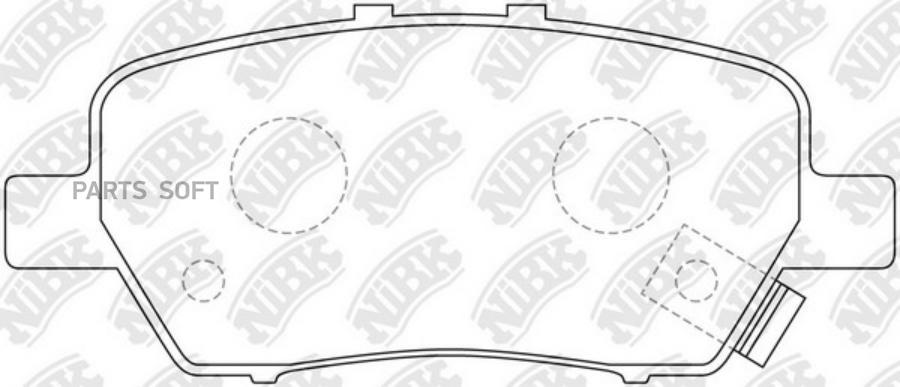 

Колодки Задние Nibk Pn8506 NiBK арт. PN8506