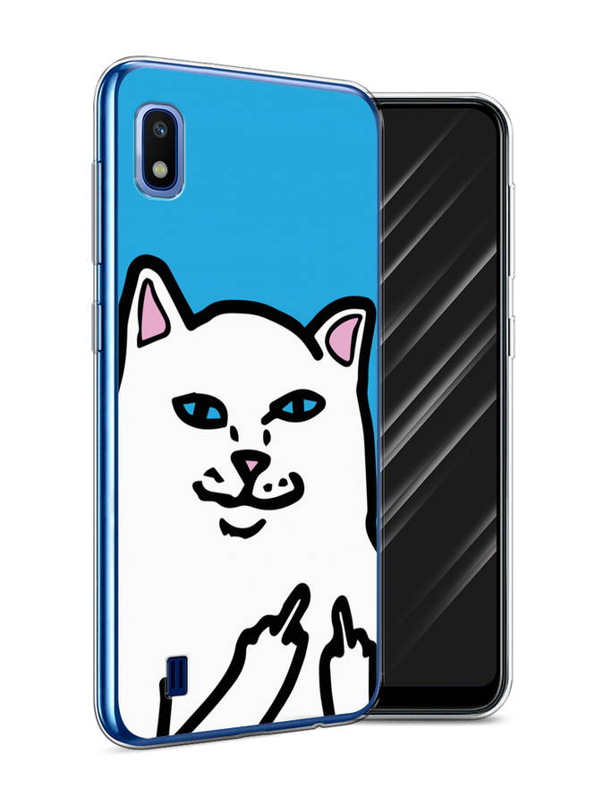 

Чехол Awog на Samsung Galaxy A10 "Кот жесть", Разноцветный, 27950-9