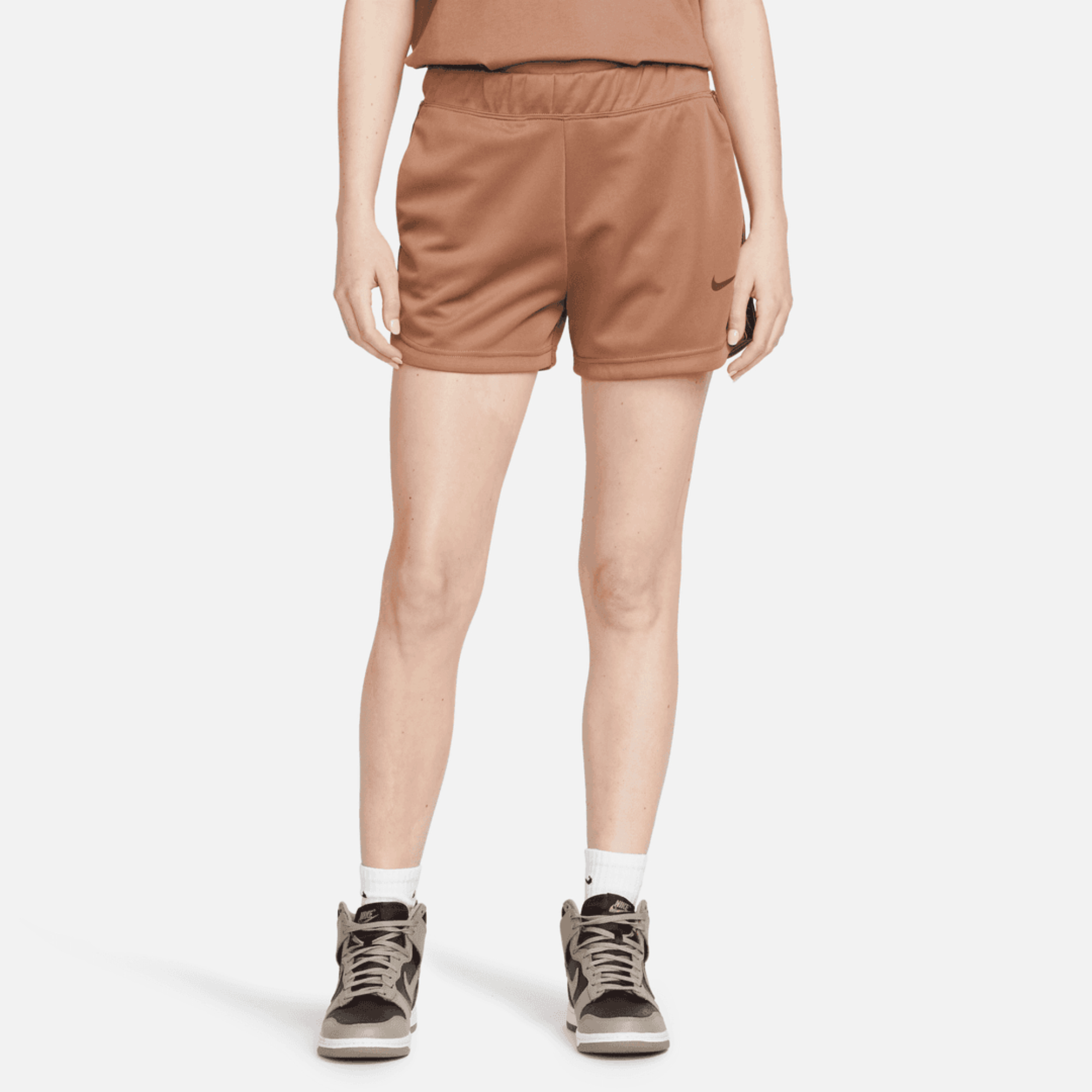 Cпортивные шорты женские Nike Nsw Pk Tape Short DM4648-256 коричневые XS