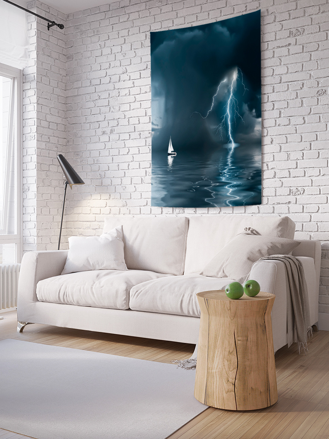

Вертикальное фотопанно на стену JoyArty Проплывая под молниями 150x200 см, Проплывая под молниями