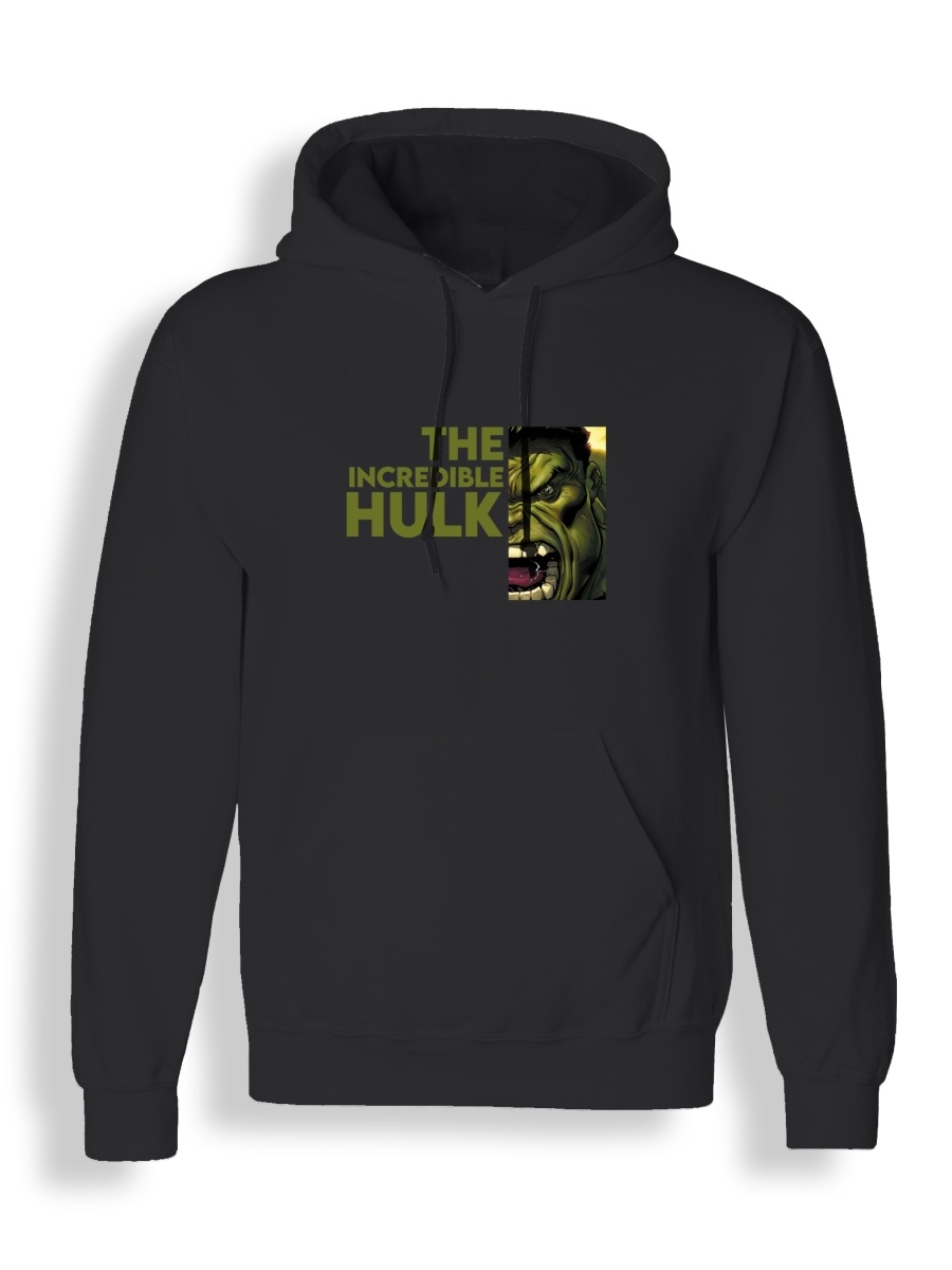 Худи унисекс СувенирShop Hulk/Халк/Брюс Бэннер 1 черное 2XL (52-54)