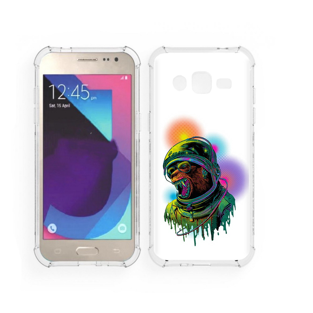 

Чехол MyPads Tocco для Samsung Galaxy J2 медведь космонавт (PT226924.572.466), Прозрачный, Tocco
